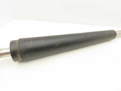 Transnorm TS1500/100 18" Curve Belt Conveyor 4" Tapered Rubber Tail Pulley 29"IR