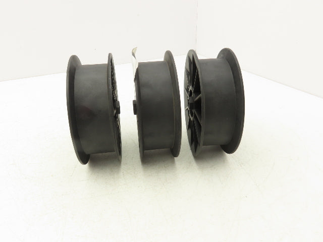 MHS E0001560 Take-up Wheel 5-1/2" OD Glass Filled Nylon 1/2" Hex Bore Lot of 3