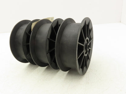 MHS E0001560 Take-up Wheel 5-1/2" OD Glass Filled Nylon 1/2" Hex Bore Lot of 3