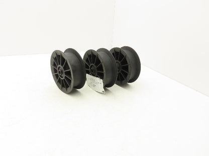 MHS E0001560 Take-up Wheel 5-1/2" OD Glass Filled Nylon 1/2" Hex Bore Lot of 3