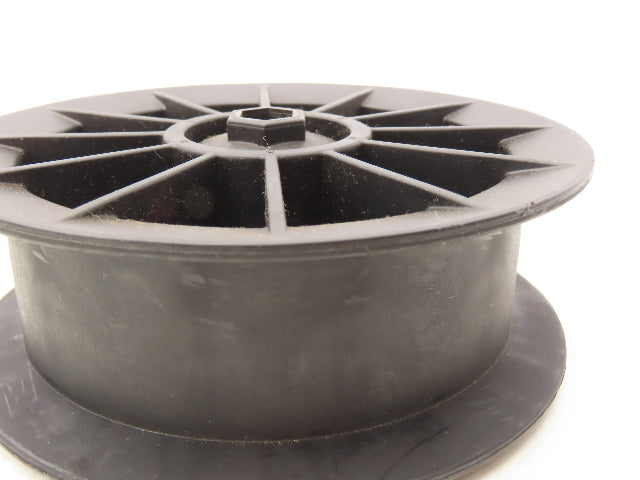 MHS E0001560 Take-up Wheel 5-1/2" OD Glass Filled Nylon 1/2" Hex Bore Lot of 3