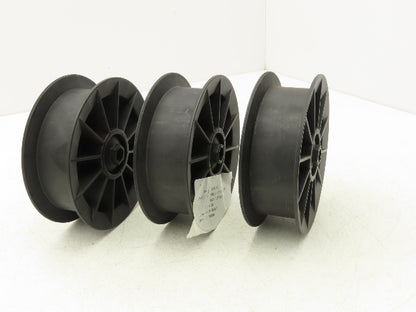 MHS E0001560 Take-up Wheel 5-1/2" OD Glass Filled Nylon 1/2" Hex Bore Lot of 3