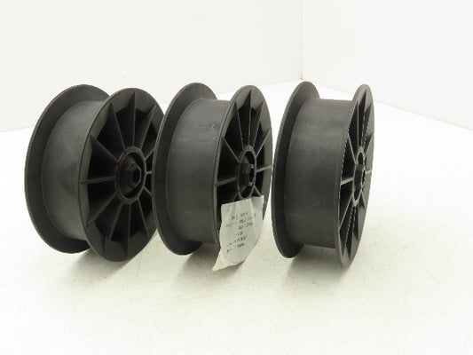 MHS E0001560 Take-up Wheel 5-1/2" OD Glass Filled Nylon 1/2" Hex Bore Lot of 3