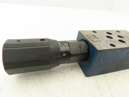 Rexroth Z2FS 6-3-44/2QV Keyed Hydraulic Pressure Reducing Valve with One Key