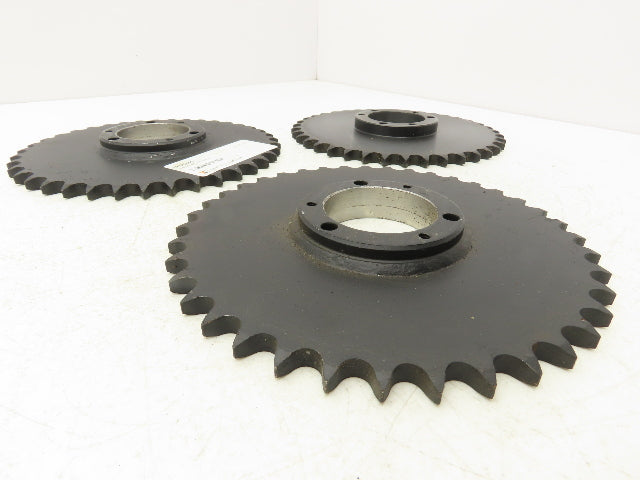 Martin 50SDS39H Sprocket #50 Roller Chain 5/8" Pitch 39 Tooth Bushed Lot of 3