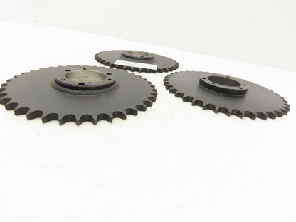 Martin 50SDS39H Sprocket #50 Roller Chain 5/8" Pitch 39 Tooth Bushed Lot of 3