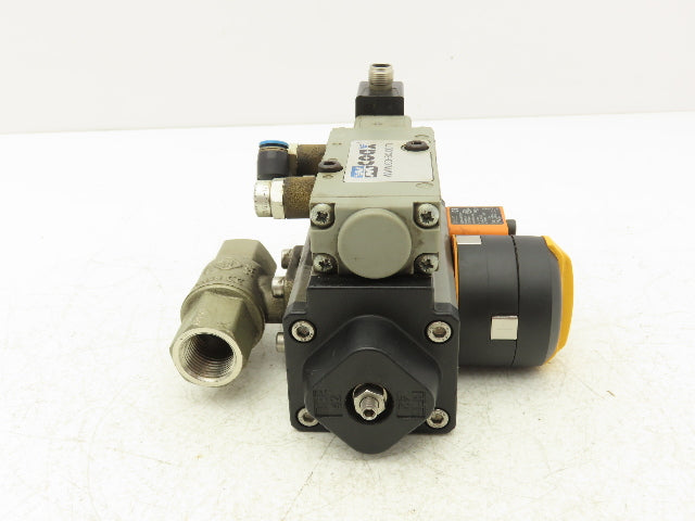BEE DAD42.1-SW11-F03/F05-F 1/4 Turn Actuator w/ AKP 964 1/2" NPT Ball Valve