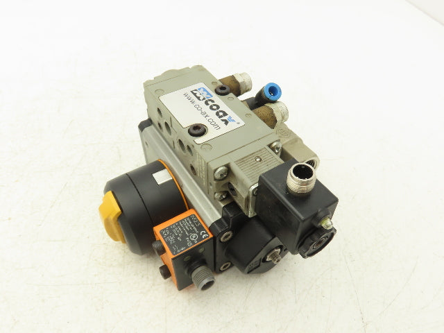 BEE DAD42.1-SW11-F03/F05-F 1/4 Turn Actuator w/ AKP 964 1/2" NPT Ball Valve