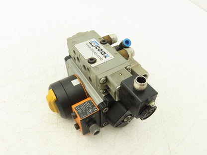 BEE DAD42.1-SW11-F03/F05-F 1/4 Turn Actuator w/ AKP 964 1/2" NPT Ball Valve