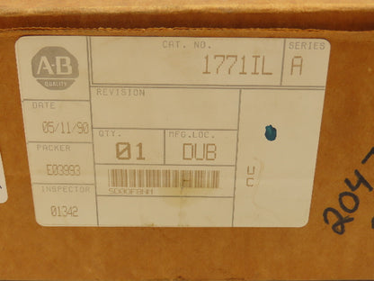 Allen Bradley 1771-IL Input Module 12 Bit Firmware B Series A