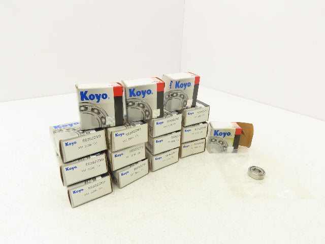Koyo EE3SZZM3 Ball Bearing .375" ID x .875" OD x .281" Width Shielded Lot of 16