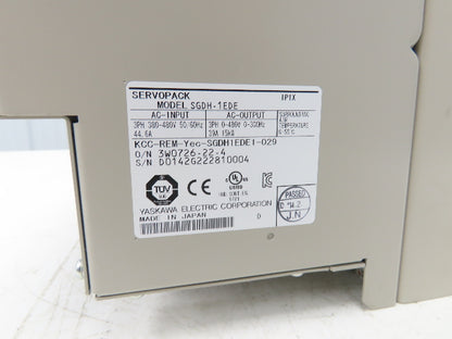 Yaskawa SGDH1EDE Servopack Servo Drive Amplifier 15kW 380-480V In 0-480V Out 3Ph