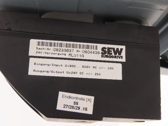 Sew-Eurodrive DRS71S4/FI/MM03 Movimot Variable Speed Motor 280-1700 RPM 380-500V