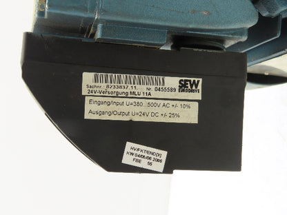 Sew-Eurodrive DT71D4MM03/BW1 Movimot Variable Speed Motor 280-1700 RPM 380-500V