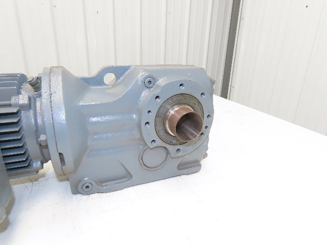 Sew Eurodrive KT47TDT80K4 Gearmotor 5.81 Ratio 293rpm .75Hp 230/460 Hollow Shaft