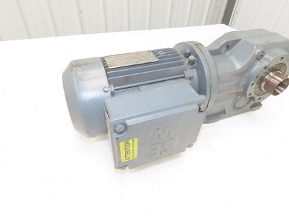 Sew Eurodrive KT47TDT80K4 Gearmotor 5.81 Ratio 293rpm .75Hp 230/460 Hollow Shaft