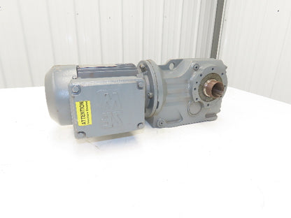 Sew Eurodrive KT47TDT80K4 Gearmotor 5.81 Ratio 293rpm .75Hp 230/460 Hollow Shaft