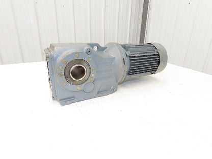 Sew Eurodrive KT47TDT80K4 Gearmotor 5.81 Ratio 293rpm .75Hp 230/460 Hollow Shaft