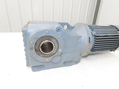 Sew Eurodrive KT47TDT80K4 Gearmotor 5.81 Ratio 293rpm .75Hp 230/460 Hollow Shaft