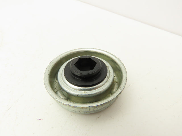 Conveyor Roller/Bearing 1.78" OD 1.89" Flange OD x 7/16" Hex Bore Lot of 17
