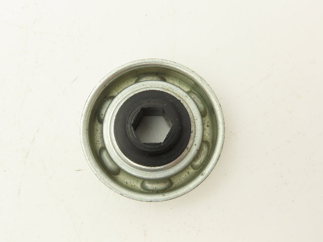 Conveyor Roller/Bearing 1.78" OD 1.89" Flange OD x 7/16" Hex Bore Lot of 17