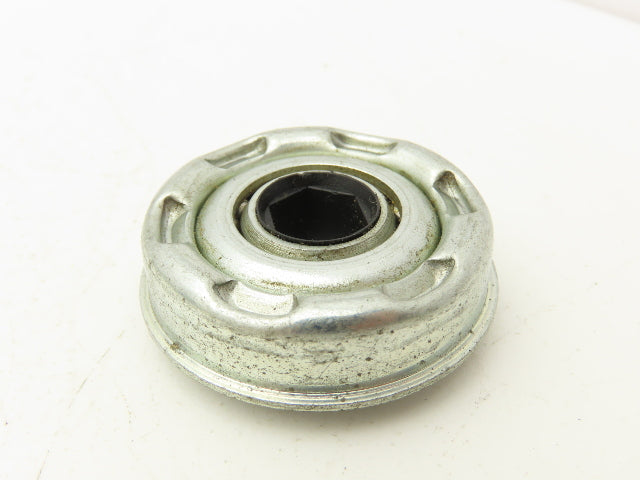 Conveyor Roller/Bearing 1.78" OD 1.89" Flange OD x 7/16" Hex Bore Lot of 17