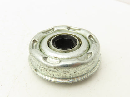 Conveyor Roller/Bearing 1.78" OD 1.89" Flange OD x 7/16" Hex Bore Lot of 17