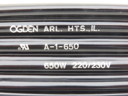 Ogden A-1-650 Ceramic Infrared Radiant Heater Strip 6 Inch 650W 220/230V