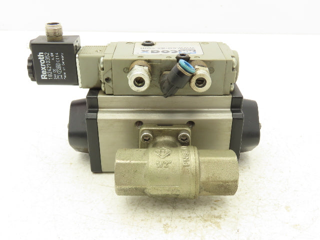 BEE DAD42.1-SW11-F03/F05-F 1/4 Turn Actuator w/ 1/2" NPT Ball Valve AKP 964