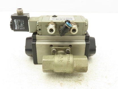 BEE DAD42.1-SW11-F03/F05-F 1/4 Turn Actuator w/ 1/2" NPT Ball Valve AKP 964