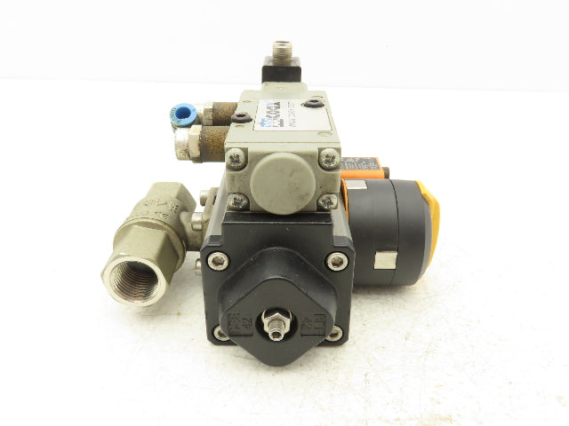 BEE DAD42.1-SW11-F03/F05-F 1/4 Turn Actuator w/ 1/2" NPT Ball Valve AKP 964