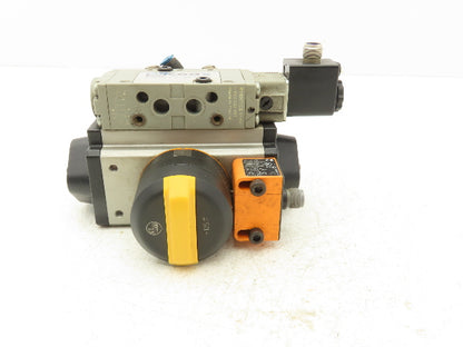 BEE DAD42.1-SW11-F03/F05-F 1/4 Turn Actuator w/ 1/2" NPT Ball Valve AKP 964