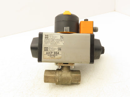 BEE DAD42.1-SW11-F03/F05-F 1/4 Turn Actuator w/ 1/2" NPT Ball Valve AKP 964