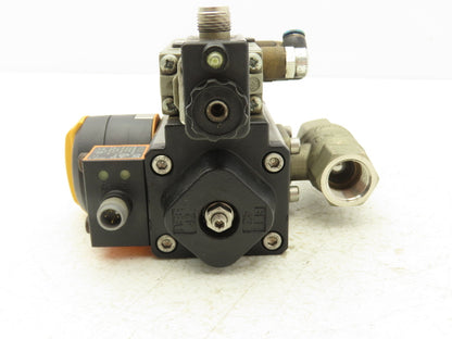 BEE DAD42.1-SW11-F03/F05-F 1/4 Turn Actuator w/ 1/2" NPT Ball Valve AKP 964