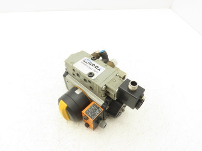 BEE DAD42.1-SW11-F03/F05-F 1/4 Turn Actuator w/ 1/2" NPT Ball Valve AKP 964