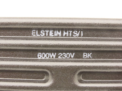 Elstein HTS/1 BK Ceramic Infrared Radiant Heater Flat 600W 230V