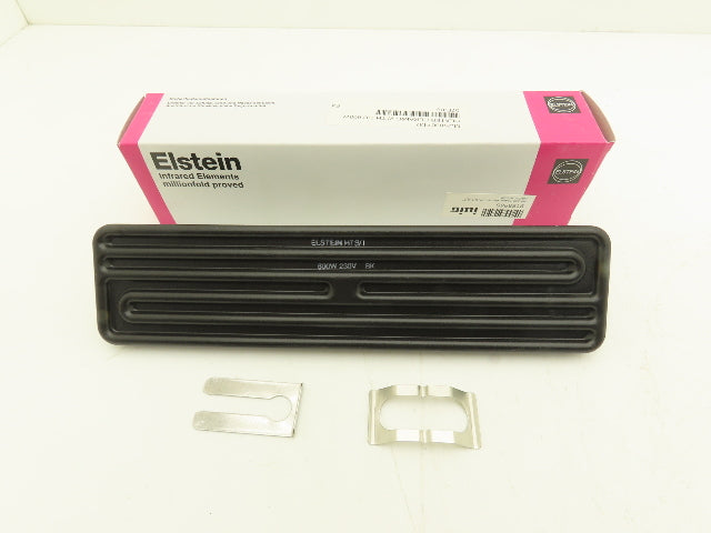 Elstein HTS/1 BK Ceramic Infrared Radiant Heater Flat 600W 230V
