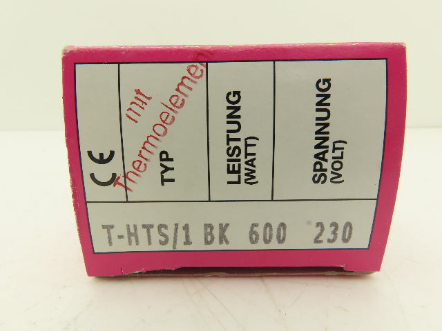 Elstein T-HTS/1 BK Ceramic Infrared Radiant Heater Flat 600W 230V