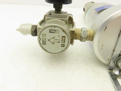 SMC AM350C-03BD Filtration System Water Mist & Oil Removal Lockout & Regulator