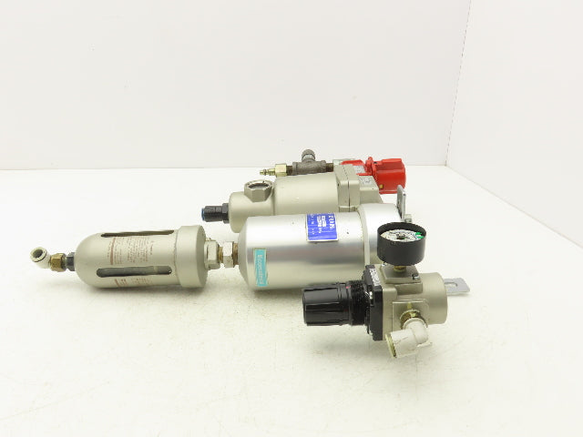 SMC AM350C-03BD Filtration System Water Mist & Oil Removal Lockout & Regulator