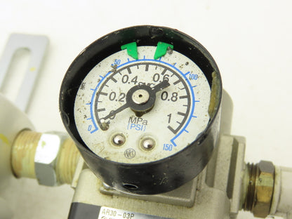 SMC AM350C-03BD Filtration System Water Mist & Oil Removal Lockout & Regulator