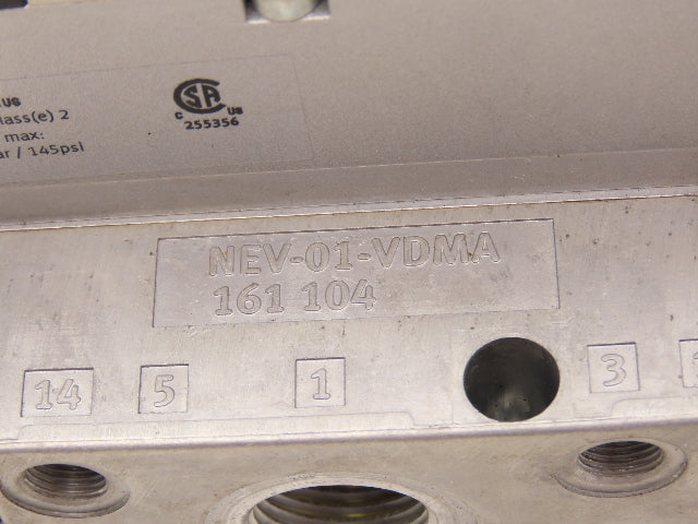 Festo VSVA-B-P53E-H-A1-1R5L 8 Solenoid Valves w/ Manifold 24VDC 1/2"NPT
