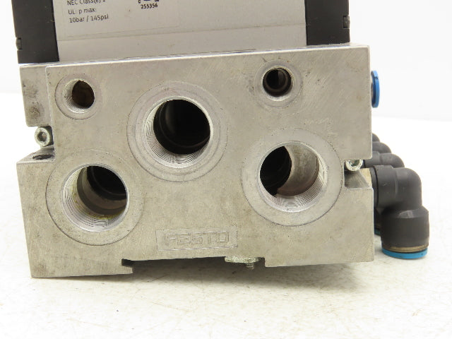 Festo VSVA-B-P53E-H-A1-1R5L 8 Solenoid Valves w/ Manifold 24VDC 1/2"NPT
