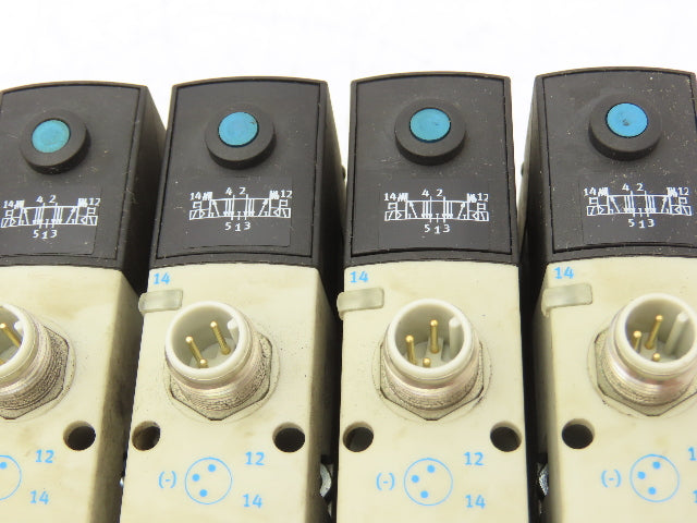 Festo VSVA-B-P53E-H-A1-1R5L 8 Solenoid Valves w/ Manifold 24VDC 1/2"NPT