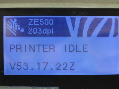 Zebra ZE50042-L010000Z Label Printer Print Engine Head 203dpi LH  *Read*