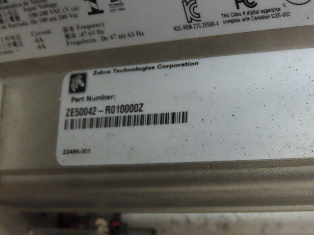 Zebra ZE50042-L010000Z Label Printer Print Engine Head 203dpi LH  *Read*