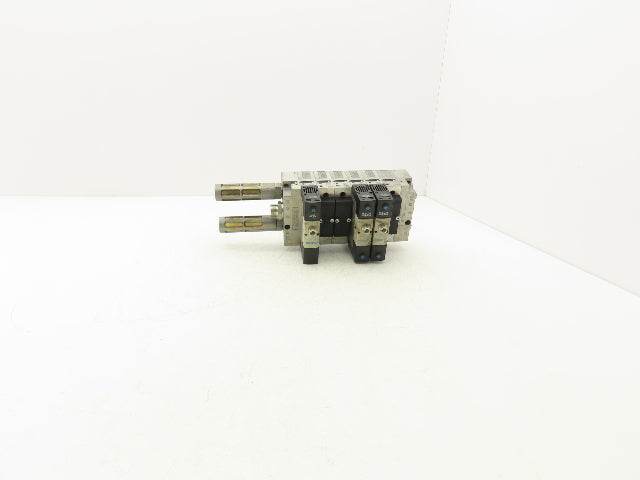 Festo VSVA-B-P53E-H-A1-1R5L 3 Solenoid Valves w/ 6-Valve Manifold 24VDC 1/2"NPT