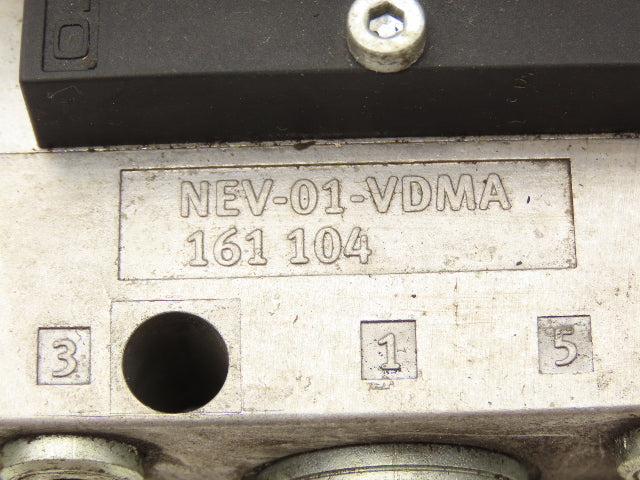 Festo VSVA-B-P53E-H-A1-1R5L 3 Solenoid Valves w/ 6-Valve Manifold 24VDC 1/2"NPT