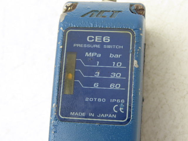ACT Electric CE6 Pressure Switch 20T80 IP66 6Mpa/60Bar Ser K
