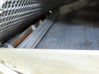 30"W x 45"L MatTop Cleated Plastic Belt Incline Conveyor Aluminum Frame No Drive